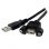 USB-A 2.0 Panelmontage-Kabel StarTech.com 91 cm Schwarz