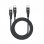 Celly USB-C Hub mit 2 USB-C Ports Schwarz