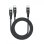 Celly USB-C Hub mit 2 USB-C Ports Schwarz