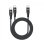 Celly USB-C Hub mit 2 USB-C Ports Schwarz