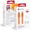 USB-C-Kabel Forcell Cafule Flat 60W 3A 1,20 m Orange
