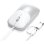 Ratón Satechi Slim LX USB-C 1200 DPI Argent Blanc Ergonomique Ambidextre