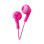 Auriculares JVC HA-F160-P-E avec câble 3,5 mm pour musique, couleur rose