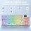 Teclado Aula F98 Pro mecánico inalámbrico RGB Hot-Swap con pantalla OLED