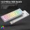 Clavier Autrucker F99 Pro sans fil silencieux RGB Hot-swap Gasket 8000mAh PBT