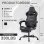 Sedia Gaming Ergonomica Autrucker Con Ripiano Piedi Regolabile e Schienale 155°