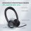 Casque Yealink BH70 sans fil Bluetooth USB-C pour bureau, micro noir
