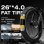 Vélo électrique Générique ES7PRO-B Double Moteur 52V 1500W 26" Noir