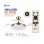 Ventilador de Techo con Luz Bilake Two 50W 108cm Motor DC Aspas Retráctiles Bluetooth Mando Función Invierno