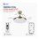 Ventilador de Techo con Luz Bilake Two 50W 108cm Motor DC Aspas Retráctiles Bluetooth Mando Función Invierno