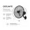 Ventilador de Pared Bilake Arrecife 120W 55cm Oscilante Silencioso Cabezal Orientable