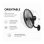 Ventilador de Pared Bilake Arrecife 120W 55cm Oscilante Silencioso Cabezal Orientable