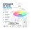 Ventilador de Techo con Luz Bilake ONE 48W 41cm 5 Velocidades Motor DC Aspas Retráctiles Mando Bluetooth RGB Altavoz