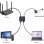 Diviseur réseau SpeaKa Professional 1× RJ45 2× sorties RJ45/USB-C 125 Mo/s
