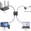 Switch SpeaKa Professional SP-GNS-240 1 RJ45 Eingang 2 USB-C Ausgänge