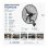 Ventilador de Pared Bilake Borrasca 145W 56cm Oscilante Cabezal Inclinable Seguridad Metálica
