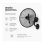 Ventilador de Pared Bilake Arrecife 60W 40cm Oscilante Silencioso Cabezal Inclinable