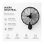 Ventilador de Pared Bilake Arrecife 90W 45cm Oscilante Silencioso Cabezal Inclinable