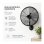 Ventilador de Pared Bilake Arrecife 90W 45cm Oscilante Silencioso Cabezal Inclinable
