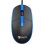 Maus C-Tech WM-10B USB 1200 DPI Blau Schwarz mit Scrollrad