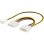 PremiumCord 96118 Inneres Leistungskabel Molex 4-pin auf Lüfter 3-pin 14 cm