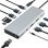 Kimex Estación De Acoplamiento Usb-c 10 En 1 A 8k Dp1.4 + Hdmi 2.1 10g
