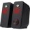 Haut-parleurs Redragon Stentor 2.0 USB et jack 6W avec éclairage rouge