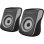 Colunas Esperanza PC 2.0 USB 6W com entrada jack 3,5 mm e design compacto