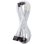 Cabo interno PCIe CableMod CM-PCSR-16P4-RBN60KW-5PW-R-SS branco angular