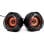 Altavoces Logo PC USB 2.0 canales 5W con diseño negro y naranja