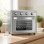 Horno Sobremesa Homcom 800-168V90SR 30L 43x39x39cm 1600W Convección Plata