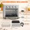 Horno Sobremesa Homcom 800-168V90SR 30L 43x39x39cm 1600W Convección Plata