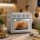 Horno Sobremesa Homcom 800-168V90SR 30L 43x39x39cm 1600W Convección Plata