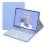 Royal Bailey Ts211-1 Funda Con Bluetooth Teclado Para Ipad Pro 11 2024 Morado