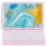 Royal Bailey T1083 Funda Con Bluetooth Teclado Para Huawei Mediapad M6 10.8/matepad 10.8 Rosa