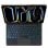 Royal Bailey E129 Funda Con Bluetooth Teclado Para Ipad Air 13(2024)/ipad Pro 12.9(2022/2021/2020/2018) Negro