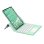 Royal Bailey Sx129c Funda Con Bluetooth Teclado Para Ipad Air 13(2024)/ipad Pro 12.9(2022/2021/2020/2018) Verde