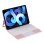 Royal Bailey X3125-6 Funda Con Bluetooth Teclado Para Ipad Air 11(2024)/ipad Air 5 10.9(2022)/ipad Air 4 10.9(2020)/ipad Pro 11(2022/2021/2020/2018) Rosa