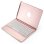 Royal Bailey F102b Funda Con Bluetooth Teclado Para Ipad 10.2(2021/2020/2019)/ipad Air 10.5/ipad Pro 10.5 Rosa