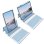 Royal Bailey Sx12 Funda Con Bluetooth Teclado Para Ipad 10.2(2021/2020/2019)/ipad Air 10.5/ipad Pro 10.5 Azul
