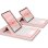 Royal Bailey Sx129c Funda Con Bluetooth Teclado Para Ipad Air 13(2024)/ipad Pro 12.9(2022/2021/2020/2018) Rosa