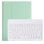 Royal Bailey Ym45 Funda Con Bluetooth Teclado Para Ipad Mini 1/2/3/4/5 Verde