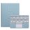 Royal Bailey Pd-c12 Funda Con Bluetooth Teclado Para Ipad 10.2(2021/2020/2019)/ipad Air 10.5/ipad Pro 10.5 Azul