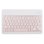 Royal Bailey Ps12 Funda Con Bluetooth Teclado Para Ipad 10.2(2021/2020/2019)/ipad Air 10.5/ipad Pro 10.5 Rosa