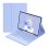 Royal Bailey Ts12c Funda Con Bluetooth Teclado Para Ipad 10.2(2021/2020/2019)/ipad Air 10.5/ipad Pro 10.5 Morado