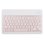 Royal Bailey Ps131 Funda Con Bluetooth Teclado Para Ipad Air 13(2024)/ipad Pro 12.9(2022/2021/2020/2018) Rosa
