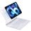Royal Bailey Mk-x7-1 Funda Con Bluetooth Teclado Para Ipad Air 11(2024)/ipad Air 5 10.9(2022)/ipad Air 4 10.9(2020)/ipad Pro 11(2022/2021/2020/2018) Blanco