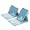 Royal Bailey Pd-e12 Funda Con Bluetooth Teclado Para Ipad 10.2(2021/2020/2019)/ipad Air 10.5/ipad Pro 10.5 Azul