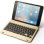 Royal Bailey F1+ Funda Con Bluetooth Teclado Para Ipad Mini 1/2/3/4/5 Dorado
