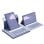 Royal Bailey Rt109 Funda Con Bluetooth Teclado Para Ipad Air 11(2024)/ipad Air 5 10.9(2022)/ipad Air 4 10.9(2020)/ipad Pro 11(2022/2021/2020/2018) Morado